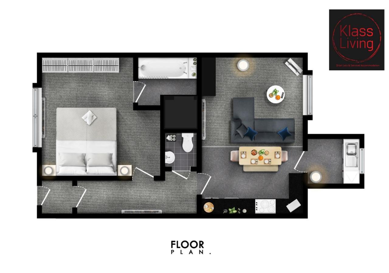 One Bedroom Apartment By Klass Living Serviced Accommodation Bellshill - Elmbank Street Apartment מראה חיצוני תמונה